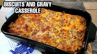 Biscuits And Gravy Casserole  Step By Step  Super Delicious ❤️ [upl. by Einej]