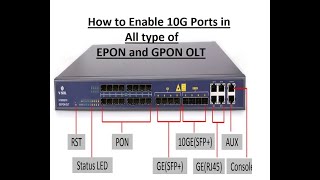 How to enable 10G Ports in VSOL OLT  How to enable 10G wan in Epon and Gpon OLT  Easy step by step [upl. by Olen]