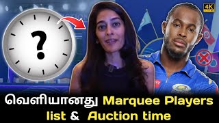 What is marquee player in ipl tamil   ipl 2025 auction date and time  Jofra Archer Ipl tamil [upl. by Ahsieyn]