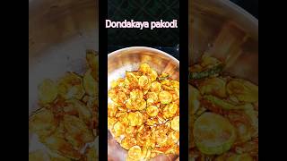 Dondakaya pakodi recipedondakaya frycurryfoodviral [upl. by Maia326]