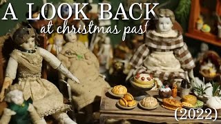 Building A Vintage Miniature Christmas Room Box From Start To Finish [upl. by Tloc]