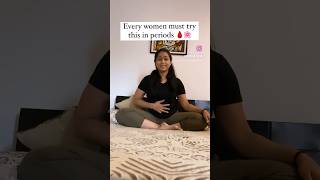 Reduce period pain✅ yogawomenhealthfertilityyogasana [upl. by Eilime]