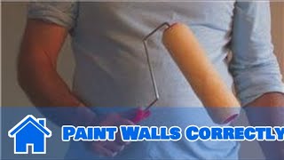 Painting Help Around the House  How to Paint Walls Correctly [upl. by Verdi885]