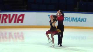 01112 Finlandia Trophy 2015 Laurence FOURNIER BEAUDRY  Nikolaj SORENSEN SD FinTrophy15 [upl. by Ardnaek]