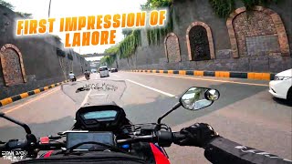 FIRST IMPRESSIONS OF LAHORE  PAKISTAN  BANGALDESH TO UAE MOTORCYCLE COUPLE TOUR [upl. by Timms49]