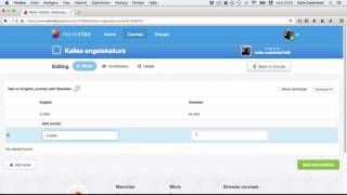 Memrise  skapa en egen kurs [upl. by Orms]