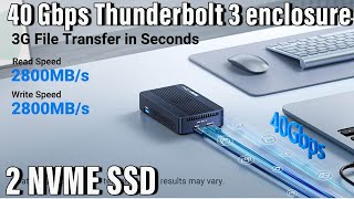 Acasis Thunderbolt 3 SSD Enclosure Review 40Gbps Speed amp RAID Power ⚡  Unboxing amp Test [upl. by Nessie]