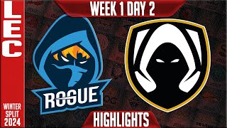 RGE vs TH Highlights  LEC Winter 2024 Week 1 Day 2  Rogue vs Team Heretics [upl. by Anairo281]