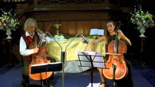 Kummer Cello Duet No 1 2nd mov Andantino  Ella J amp Georg Mertens [upl. by Nevetse]