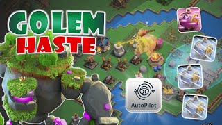 GolemHASTE 2 SHOTS in Capital Raid using Mountain Golem  Endless Haste Spell [upl. by Pearce]