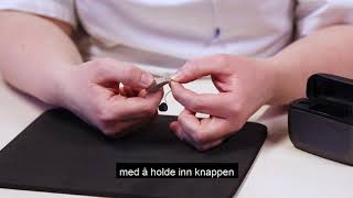 Instruksjonsvideo for oppladbare høreapparater [upl. by Akilat]