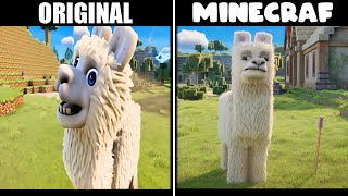 Minecraft Original Movie Trailer Vs AI Generated  Luma AI [upl. by Aciraa]