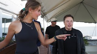 Watching a Rocket Launch at SpaceX with Elon Musk [upl. by Buna]