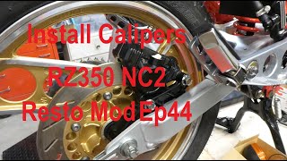 RZ350 NC2 Ep44 Install Calipers  Had To Make Surfacing Tool [upl. by Anirbaz]