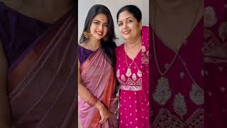 Actress Manasi Joshi with her mother mansijoshi actress chandrakantham asianet [upl. by Suravat]