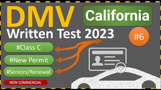 California DMV Written Test 2023 for Class C SeniorsRenewal amp New Permit Practice Test [upl. by Putnem]