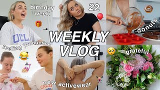 WEEKLY VLOG  MY BIRTHDAY WEEK 🎈I’M 22 FREYA DOES MY NAILS 💅🏼 HEALTHY DONUTS 🍩 Conagh Kathleen [upl. by Riplex303]