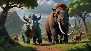 Mammoths and Dinosaurs A Friendship AdventurequotDisney cartoonsCartoons for kids [upl. by Hittel]