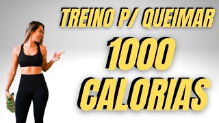 TREINÃO PARA PERDER 1000 CALORIAS PULANDO CORDA  TREINO DE CARDIO [upl. by Abernon965]