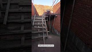 Dog Legged Staircase construction for Residential House in Nepal kharelconstructions [upl. by Hgielrac]