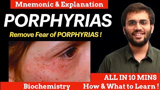 Porphyria Biochemistry  Explanation amp Mnemonic  Heme Synthesis  Heme Metabolism [upl. by Compte773]