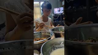 Chinese Dobby Kicking Girl strikes again with her being furious about food [upl. by Scales]