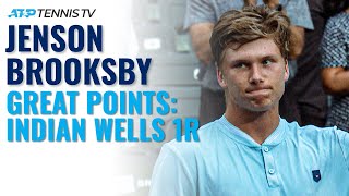 Jenson Brooksby Brilliant Tennis in First Masters 1000 Win  Indian Wells 2021 Highlights [upl. by Dail]