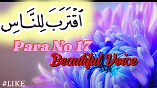 Para 17 Full  Sheikh Mishary Rashid AlAfasy With Arabic Text HD [upl. by Nayllij570]