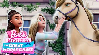 Barbie amp Barbie meet Pepper a champion horse jumper  Barbie Mysteries The Great Horse Chase [upl. by Homer13]