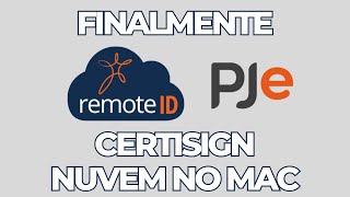 CERTIFICADO CERTISIGN NUVEM A3 NO MAC E PJEOFFICE PRO  RESOLVIDO COMO INSTALAR [upl. by Tabbie]