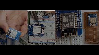 Wemos d1 mini tutorial part1soldering header pin for Breadboard amp Bare Perforated Prototype Board [upl. by Bibbie]