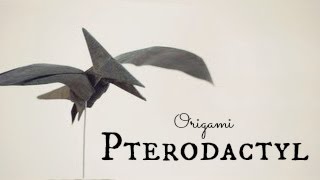 How to make an Origami Pterodactyl  Pteranodon Tadashi Mori [upl. by Navar]