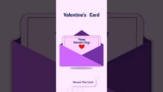 valentines Card in PowerPoint  Using Morph transition powerpoint animation valentinesday ppt [upl. by Nytsirc366]