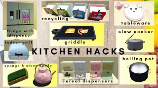 BLOXBURG KITCHEN MODERN FARMHOUSE building hacks roblox [upl. by Dana547]