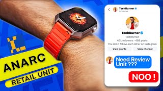 i bought TechBurners ANARC smartwatch SPOILER NOT as HYPED [upl. by Anyahs]