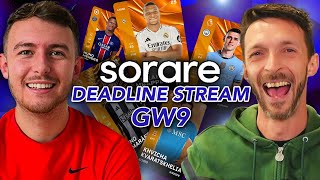 Sorare Deadline Show  GW9 Strategy Lineup Predictions amp Giveawats [upl. by Adian125]