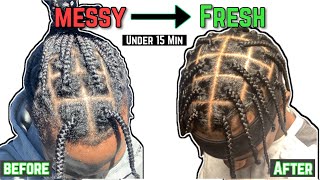 Quick Way To Refesh Braids  How To Refresh Frizzy Braids  For Men amp Women [upl. by Oeht574]