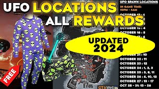 UFO Spawn Locations With Map amp All Rewards 2024 in GTA 5 Online UPDATED [upl. by Penni]