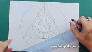 Tutorial 216  Cómo dibujar una composición geométricaHow to draw a geometric composition [upl. by Ezitram148]