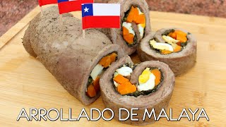 Arrollado de malaya matambre arrollado RECETA CHILENA  Come como príncipe [upl. by Nelav355]