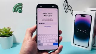 How to Reset Forgotten Notes Password on iPhone [upl. by Eanod]