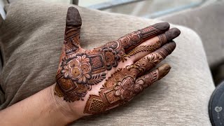 Latest Eid Rose Floral Henna Design Tutorial  Mehedi By Nowrin 2024 [upl. by Mollee]