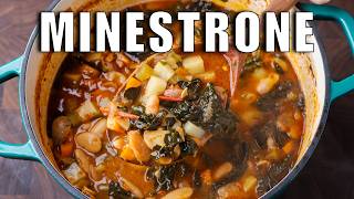 Minestrone  The Most Comforting Classic Italian Soup [upl. by Acinorrev724]