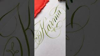 Copperplate script shorts youtubeshorts viralvideo [upl. by Adiell]