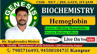 Hemoglobin  Lecture2  Biochemistry  UnitI  CSIR NETJRF  IITJAM [upl. by Hgielime]