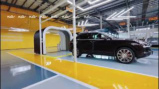 Vehicle body defects scanner install in a vehicle maintenance center [upl. by Ronaele816]