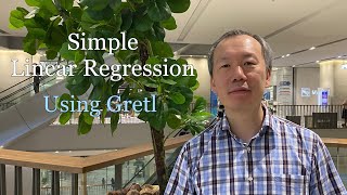 Simple Linear Regression Using GRETL  Yongconomics [upl. by Naiditch981]