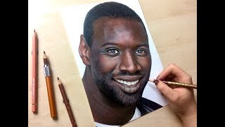 Dessin realiste Omar Sy [upl. by Ddat691]