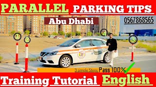 Parking Test Abu DhabiUAEHow To Pass Parallel Parking Test Abu DhabiENGLISHparallel parking [upl. by Alyled]