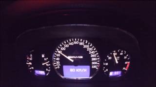 W210 E55 AMG Kompressor 100200 kmh in 72s [upl. by Cerellia]